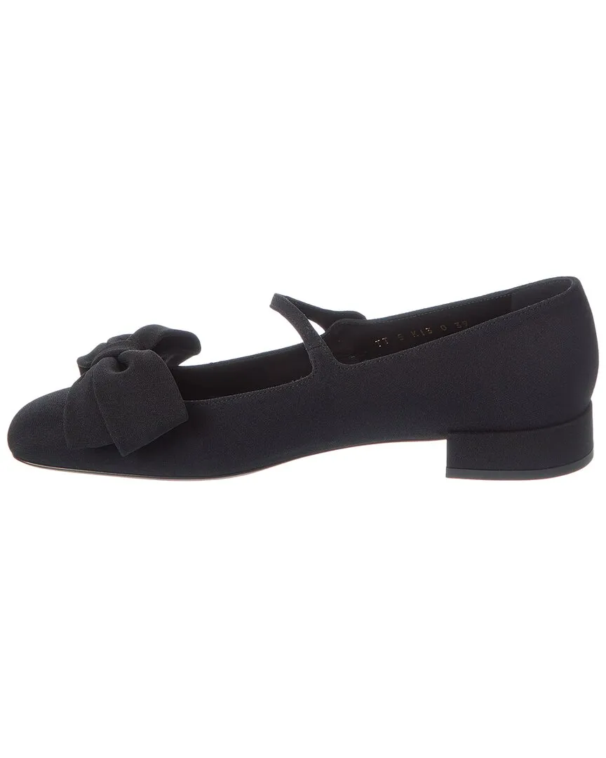 Valentino Bow Mary Jane Canvas Flat
