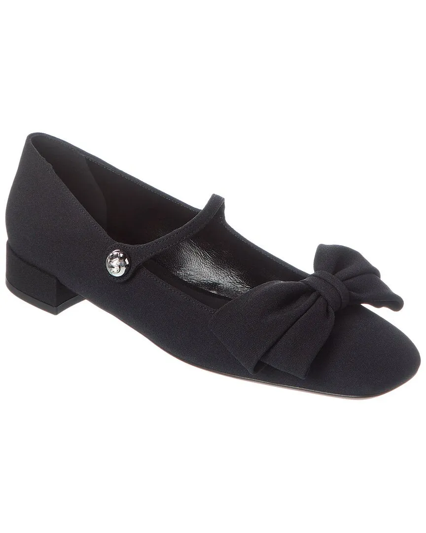 Valentino Bow Mary Jane Canvas Flat