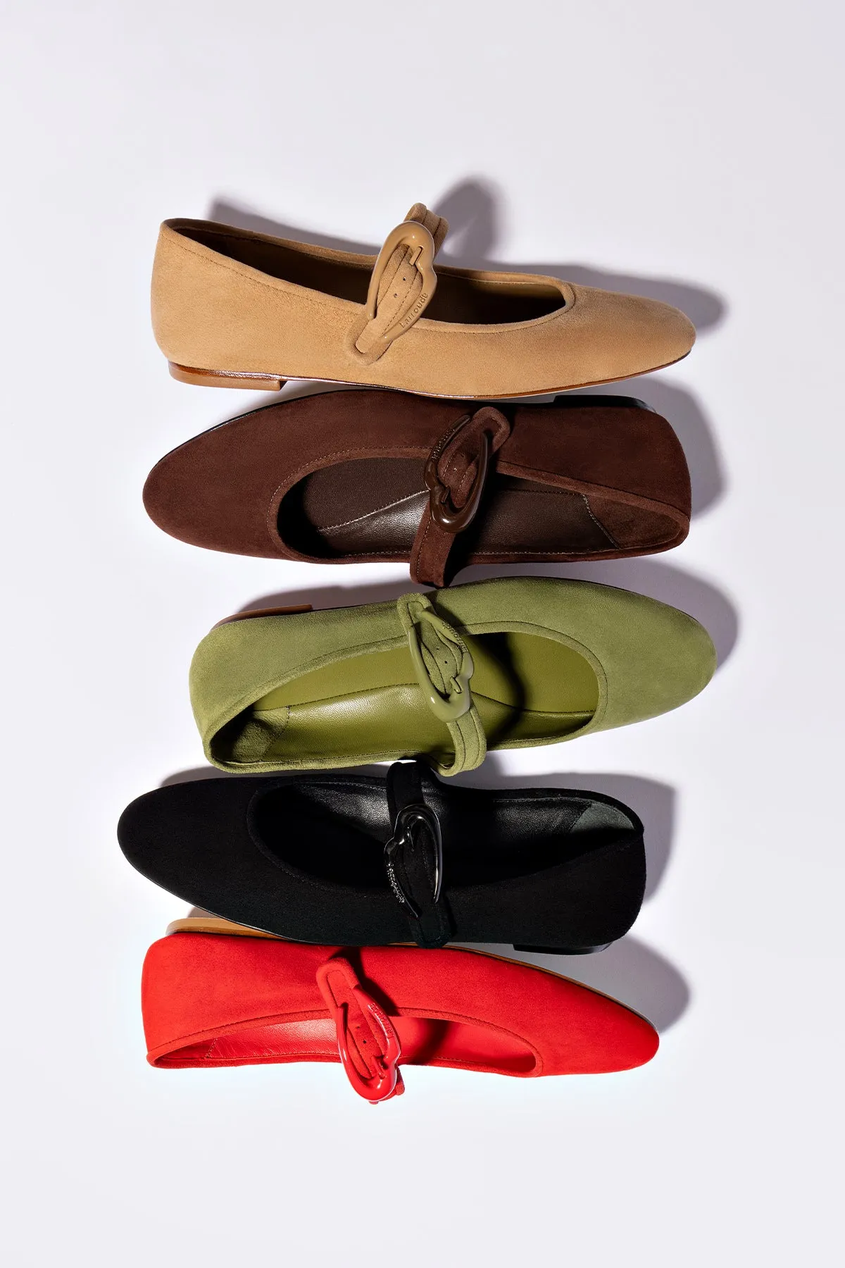 Verona Ballet Flat In Black Suede