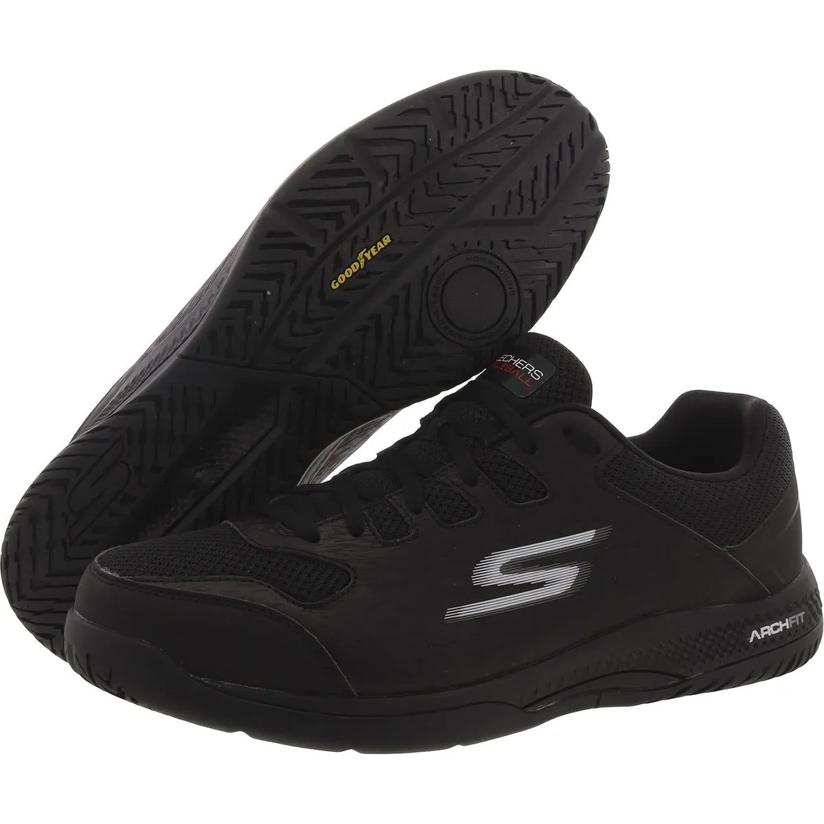 Viper Court - Pickeball Mens Faux Leather Sports Running & Training Shoes