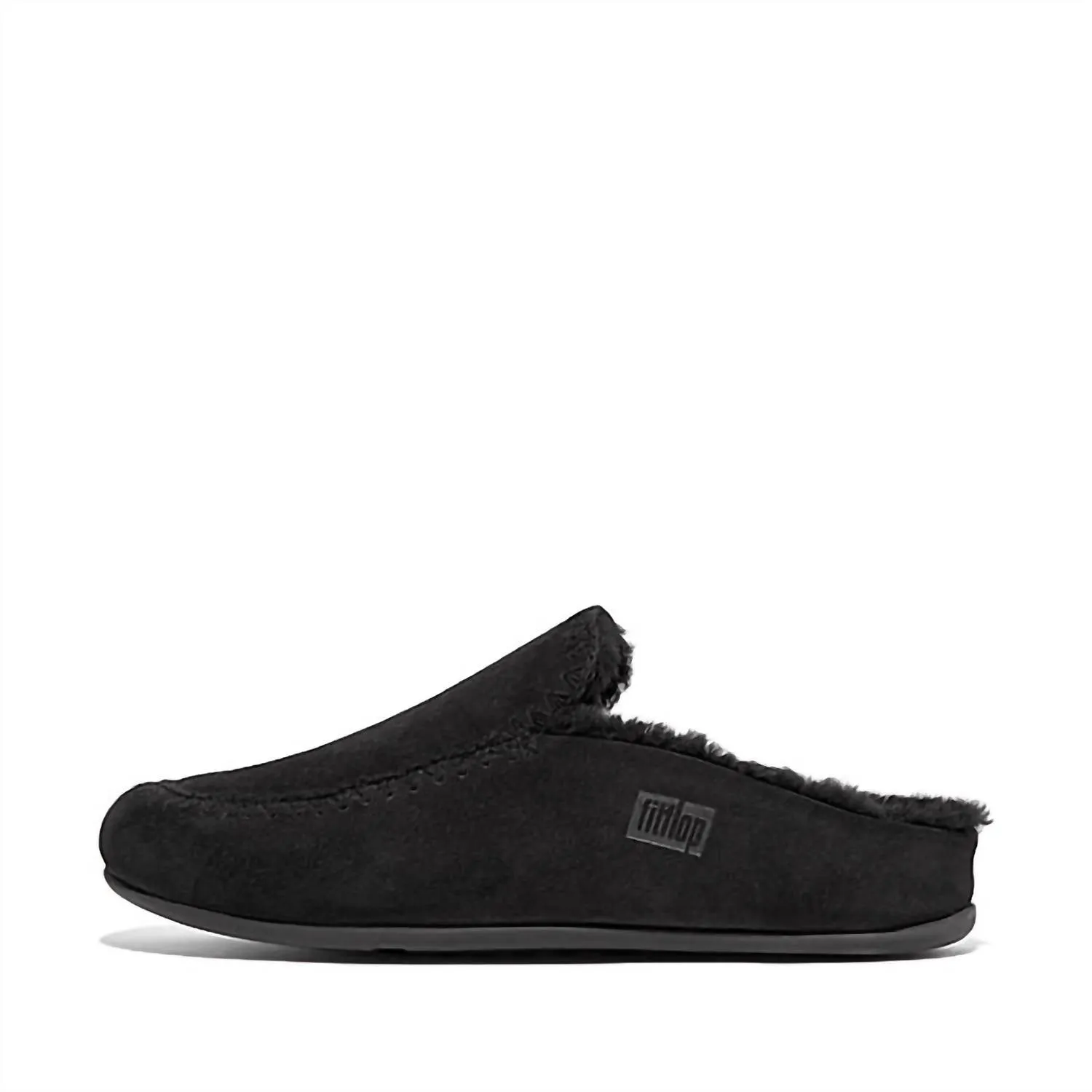 Women Chrissie Ii Suede Slipper In Black