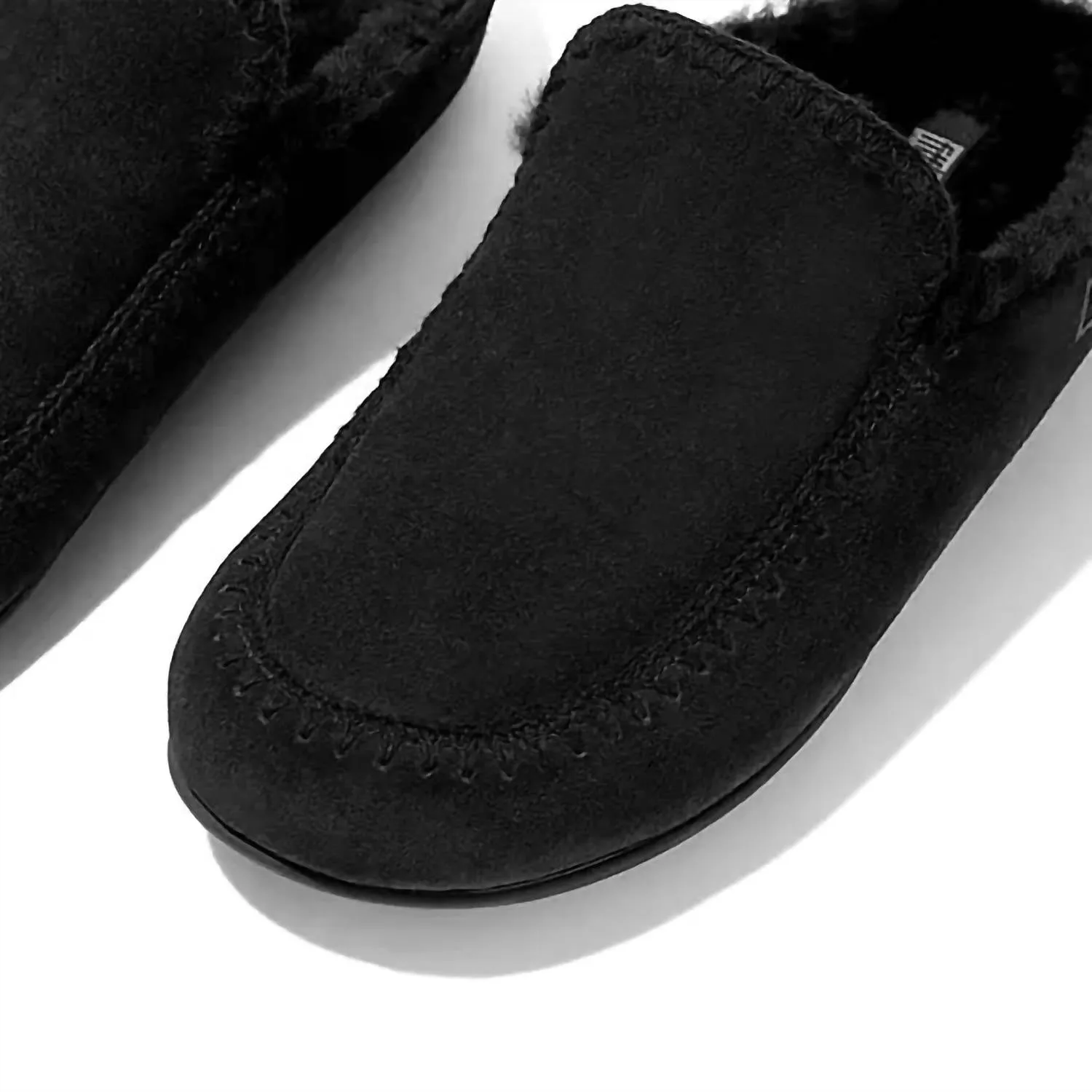 Women Chrissie Ii Suede Slipper In Black