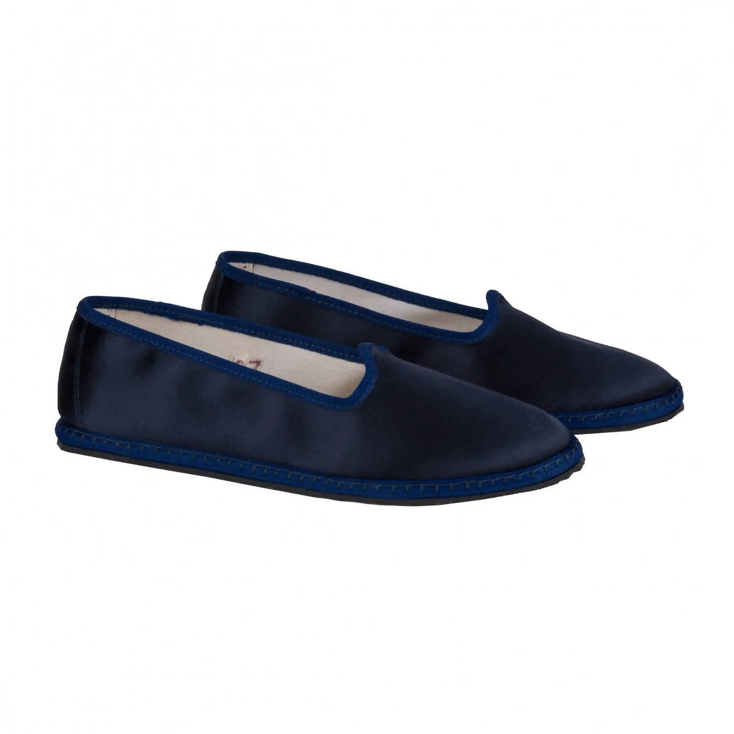 Women's Classic Silk Furlana Slippers In Mirtillo