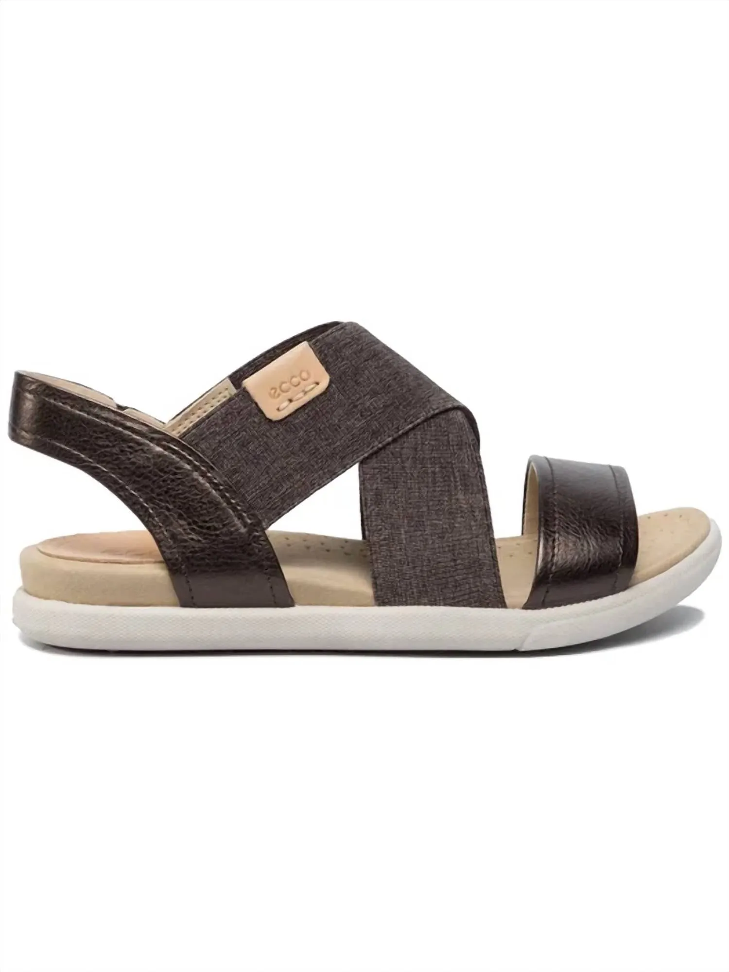 Women's Damara Elastic X Sandal In Licorice, Powder