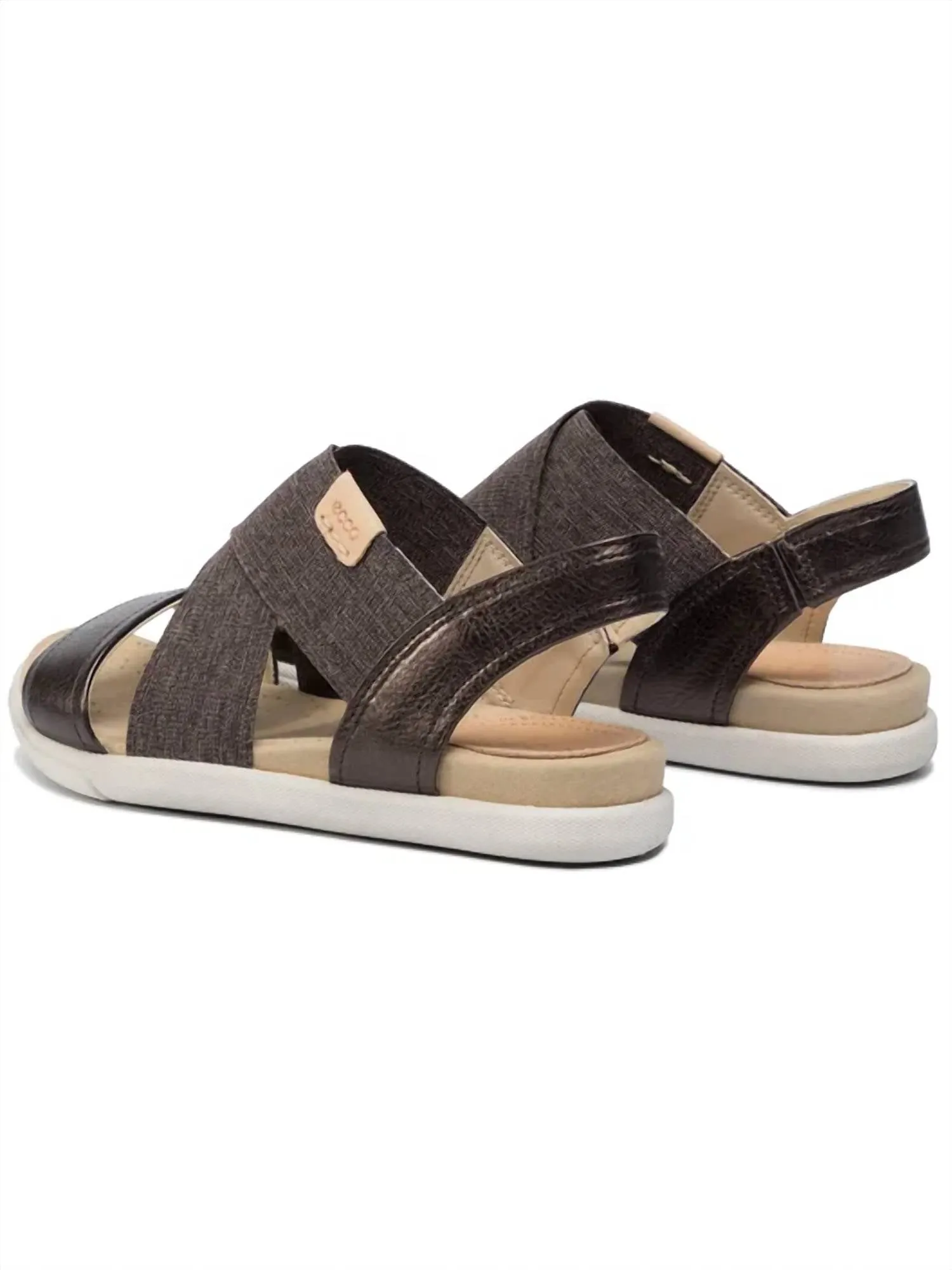 Women's Damara Elastic X Sandal In Licorice, Powder