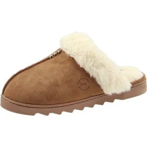 Womens Faux Fur Manmade Slide Slippers