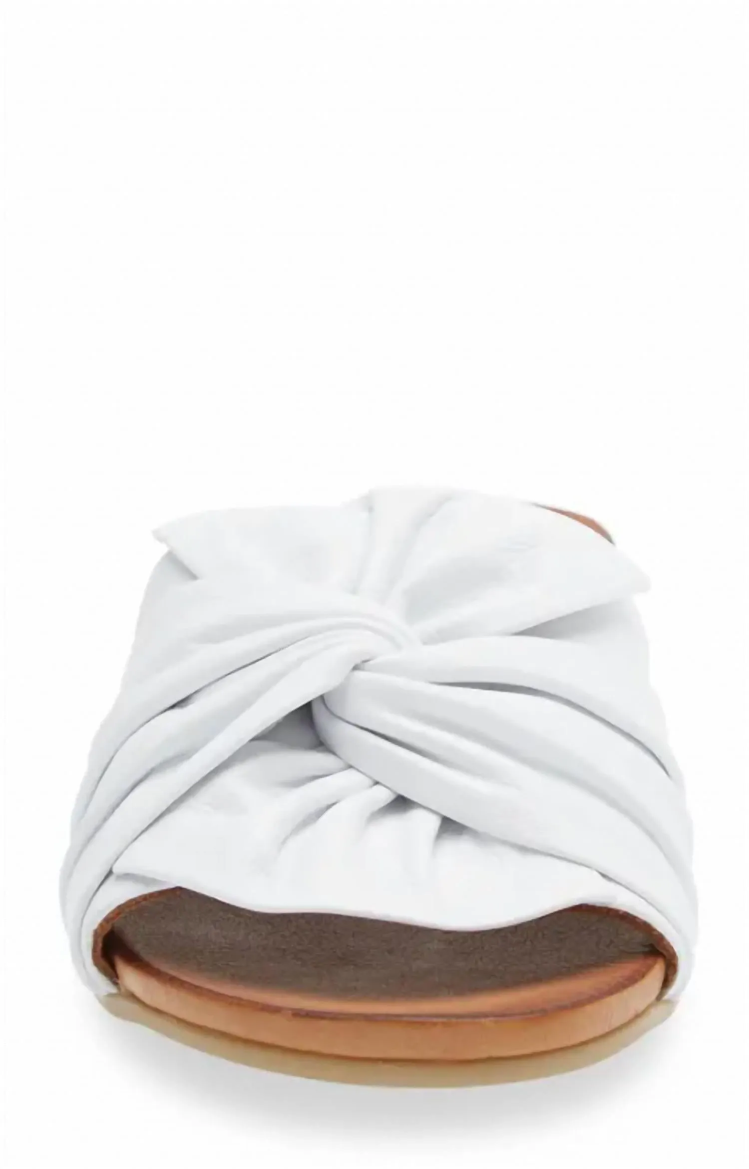 Women's Knotty Slippers In White