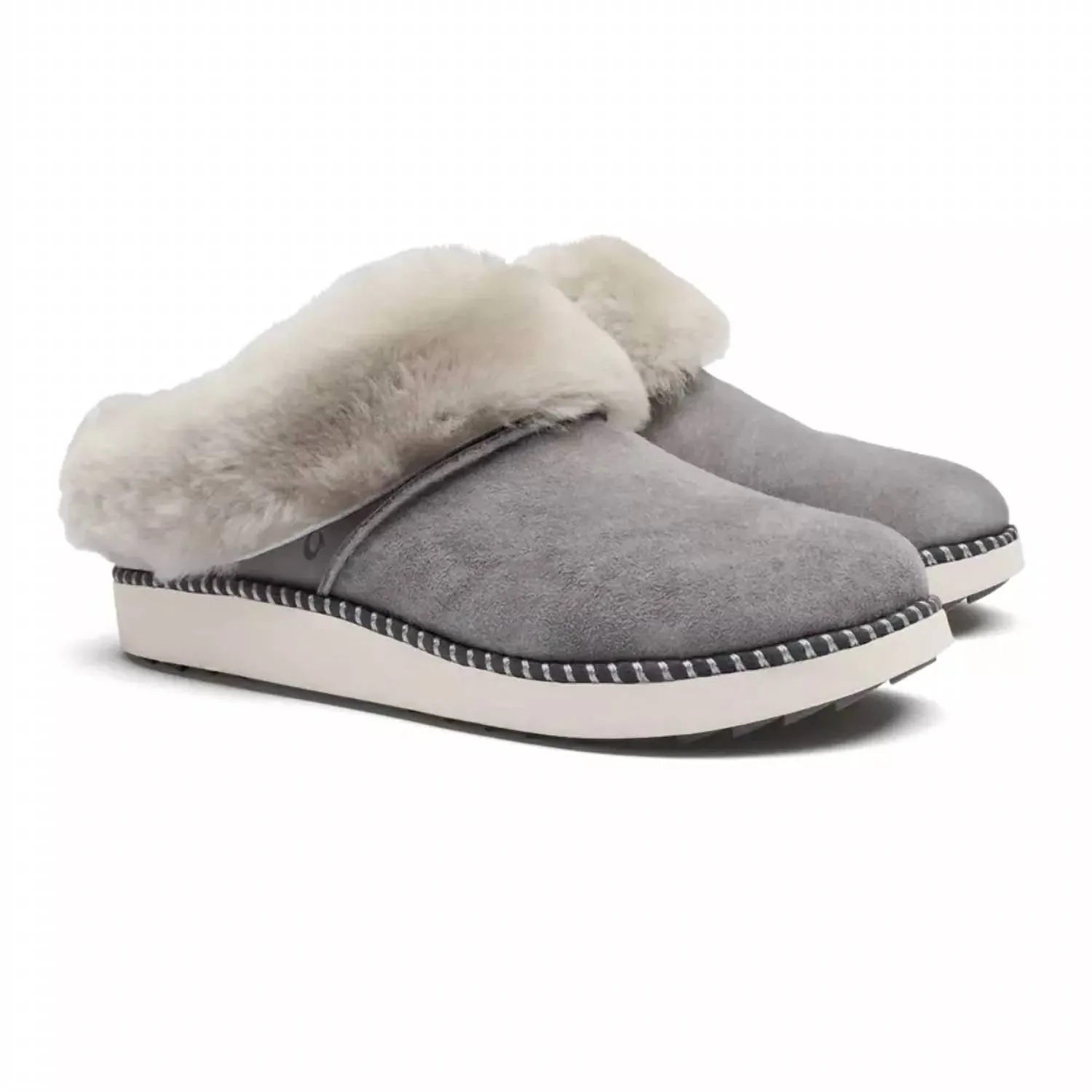 Women's Ku'i Mule Slippers In Fog/mist Grey