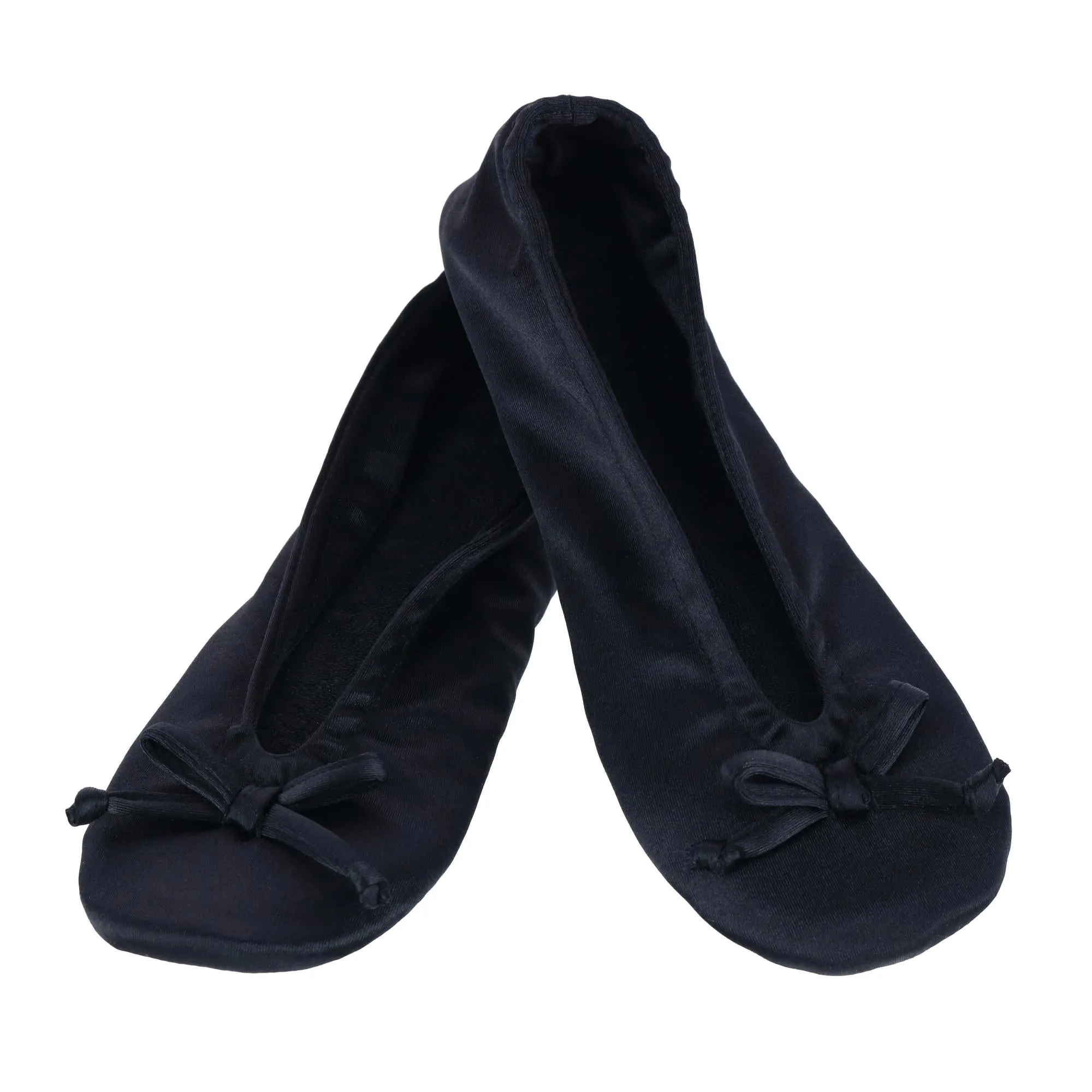 Women's Satin Ballerina Slipper House Shoe