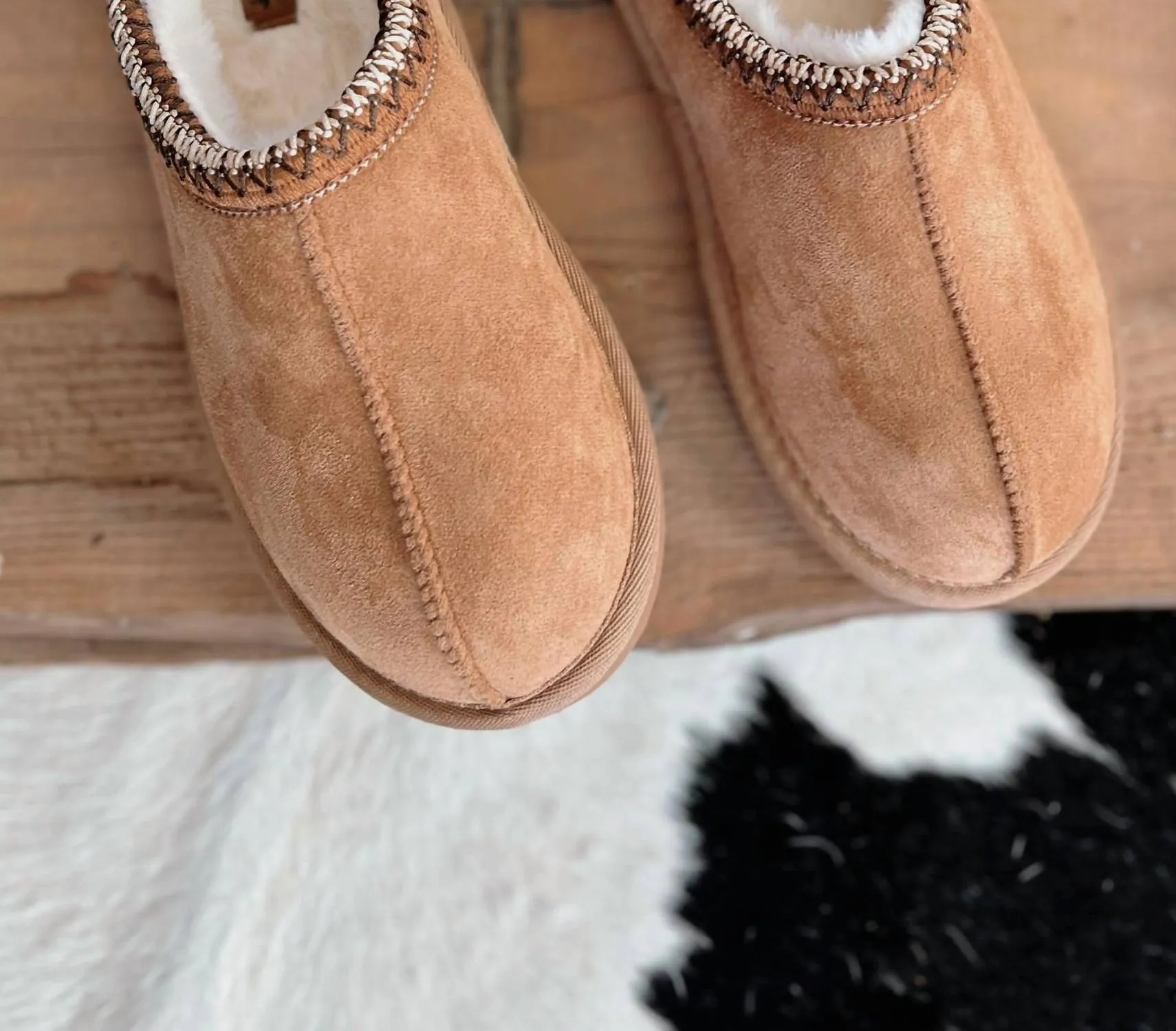 Women's Sparks Fuzzy Slippers In Brown
