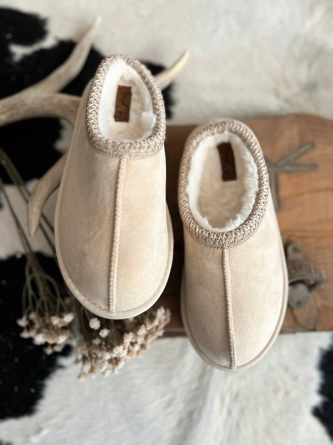 Women's Sparks Fuzzy Slippers In Cream